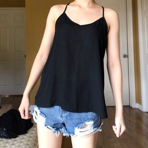 Abercrombie & Fitch Black strappy tank